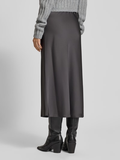 Betty Barclay Midirock aus Satin mit elastischem Bund Anthrazit 5