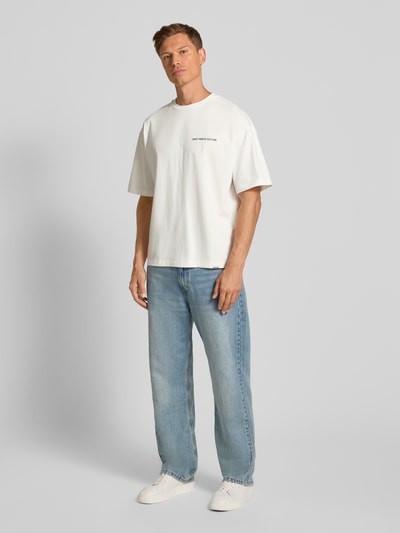 Don´t Waste Culture Oversized T-Shirt mit Logo-Print Modell 'Zalira' Offwhite 1