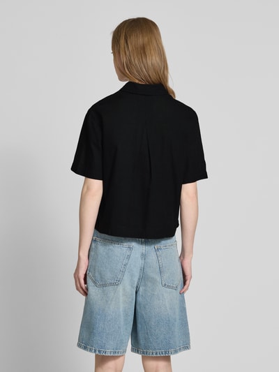 JAKE*S STUDIO WOMAN Cropped Bluse mit Kentkragen Black 5