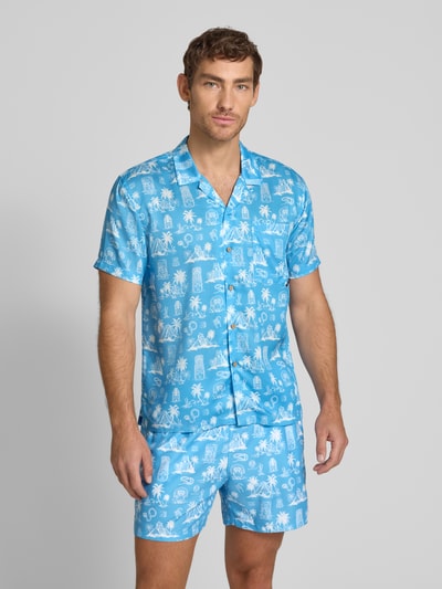 BOARDIES Freizeithemd mit Knopfleiste Modell 'Maya' Hellblau 4