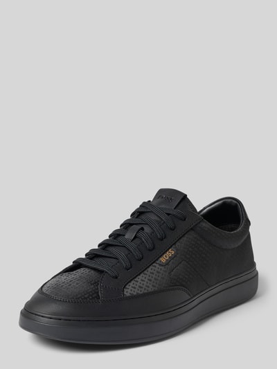 BOSS Sneaker aus Rindsleder mit Logo-Detail Black 1