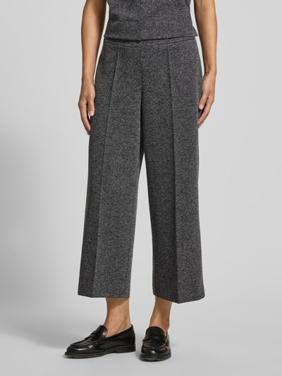 OPUS Spodnie materiałowe z prostą nogawką w kant model ‘Misha work’ Antracytowy 4