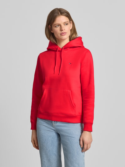 Tommy Jeans Regular Fit Hoodie aus Baumwoll-Mix Rot 4