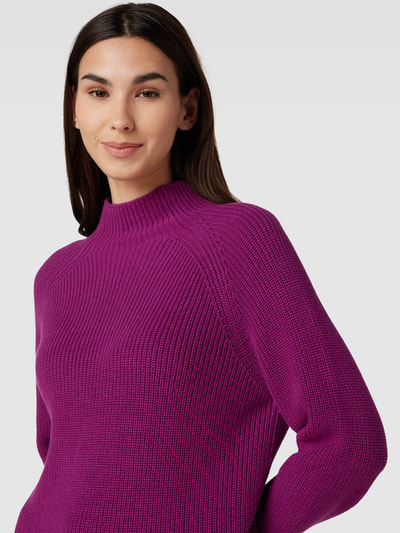 Marc O'Polo Strickpullover mit Stehkragen Fuchsia 3