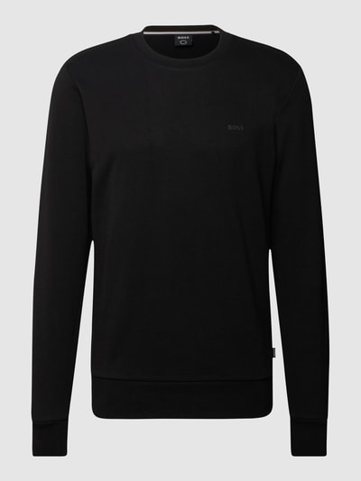 BOSS Sweatshirt mit Logo-Applikation Modell 'Stadler' Black 2