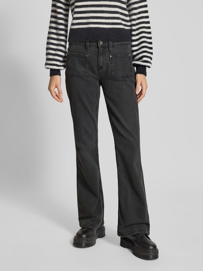 Guess Jeans Jeansy z poszerzaną nogawką i wpuszczanymi kieszeniami Antracytowy 4