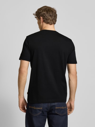 BOSS Orange Regular fit T-shirt van puur katoen Zwart - 5