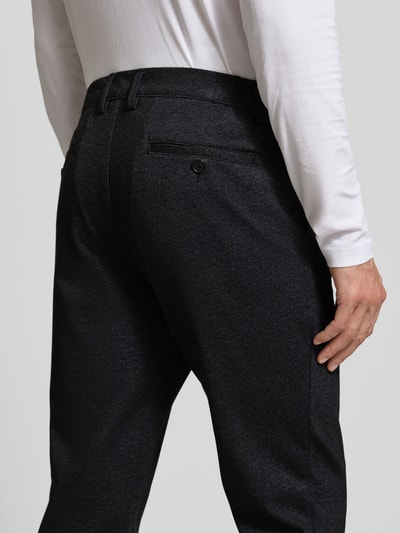 Christian Berg Men Regular fit stoffen broek met viscose Donkergrijs - 3