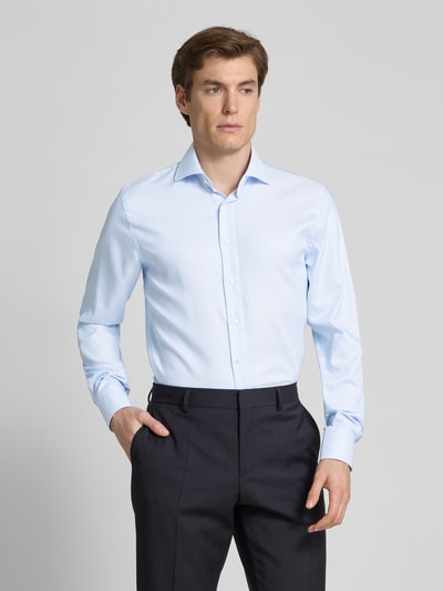 Profuomo Regular Fit Business-Hemd mit Haifischkragen Bleu 4