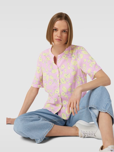 Jake*s Casual Bluse aus Viskose mit floralem Print Rosa 3