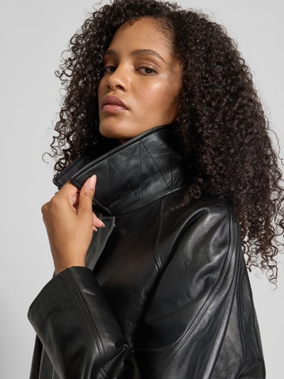 Self-Portrait Regular Fit Jacke mit Umlegekragen Black 3