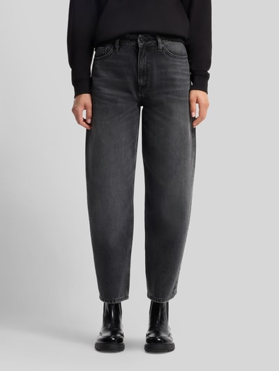 HUGO Barrel Fit Jeans aus reiner Baumwolle Dunkelgrau 4