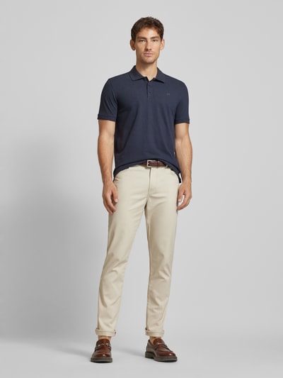 Matinique Poloshirt in melierter Optik Marine 1