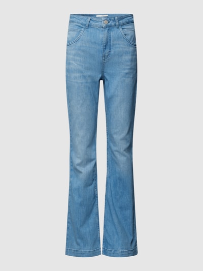 Lanius Bootcut fit jeans met wol Blauw - 2