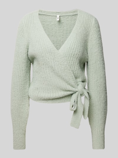 Only Loose Fit Cardigan in Wickel-Optik Modell 'AMANDA' Schilf 2