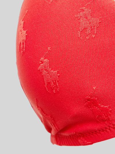 Polo Ralph Lauren Bikinitop met structuurmotief met logo Rood - 2