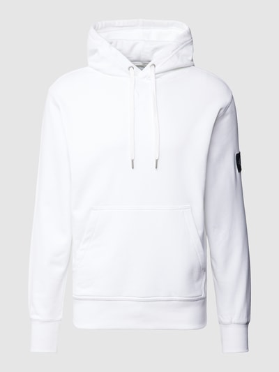 Calvin Klein Jeans Hoodie mit Label-Patch Weiss 2