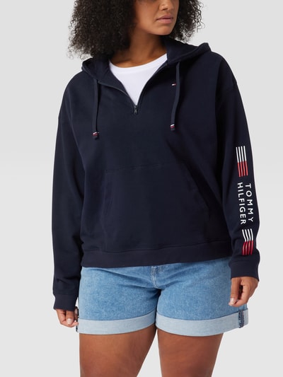 TOMMY HILFIGER PLUS SIZE Hoodie mit Label-Print Marine 4