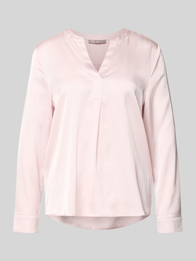 Produktfoto, Regular Fit Bluse mit V-Ausschnitt von Christian Berg Woman Selection aus Material-Mix mit Stretch-Anteil, Unifarbenes-Design
