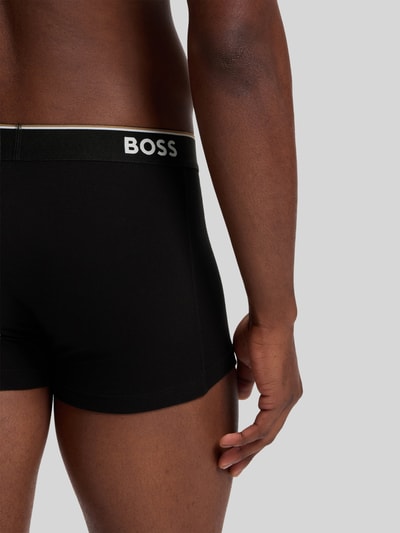 BOSS Trunks aus Baumwoll-Mix im 3er-Pack Modell 'Power' Black 6