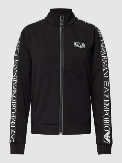 EA7 Emporio Armani Sweatjacke mit Label-Patch Modell 'NATURAL VENTUS7' Black 2