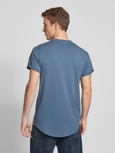 G-Star Raw T-Shirt mit Label-Print Rauchblau 5