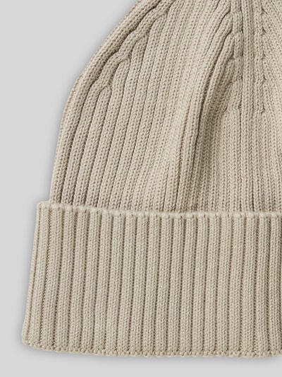 Marc O'Polo Mütze mit Label-Patch Offwhite 3
