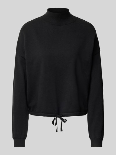 Street One Sweatshirt mit gerippten Abschlüssen BLACK 2