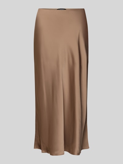 Lauren Ralph Lauren Midirock mit gelegten Falten Modell 'SHARAE' Taupe 2