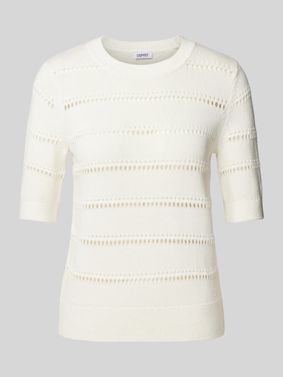 Esprit Strickpullover mit 1/2-Arm Offwhite 2