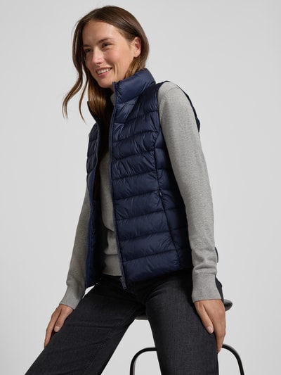 Jake*s Casual Weste mit Stehkragen und Reißverschlusstaschen Dunkelblau 3