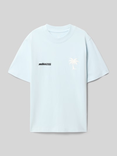 JACK & JONES T-shirt met motiefprint op de achterkant Bleu - 1