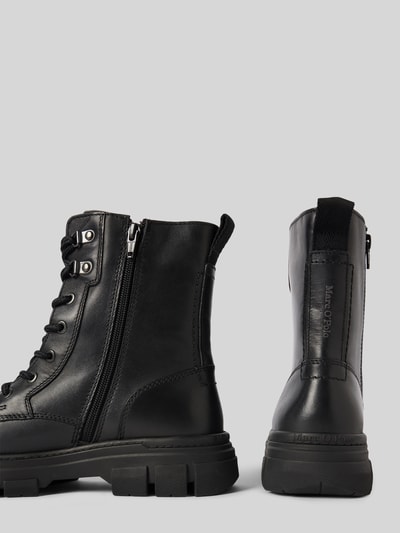Marc O'Polo Schnürstiefel aus echtem Leder Black 2