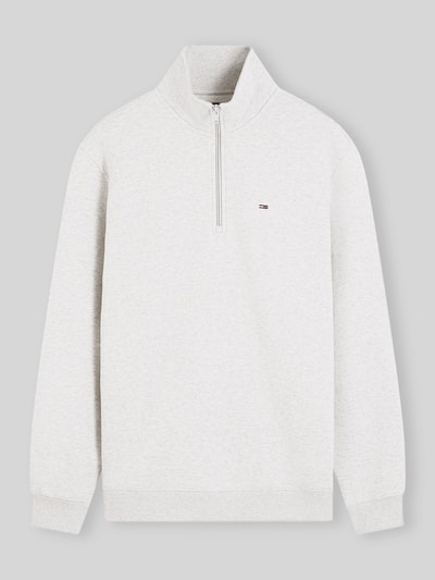 Tommy Jeans regular fit sweatshirt van katoenmix Lichtgrijs gemêleerd - 2