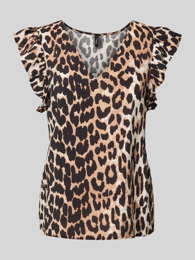 Vero Moda Regular Fit Top mit Kappärmeln Modell 'JOSIE' Sand 2