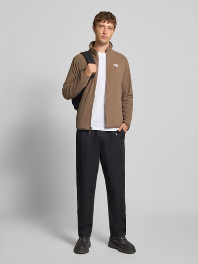 The North Face Sweatjacke mit Stehkragen Hellbraun 1