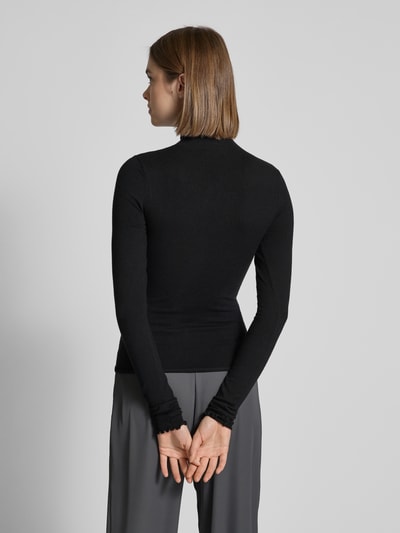 Review Strickpullover mit Turtlenneck Black 5