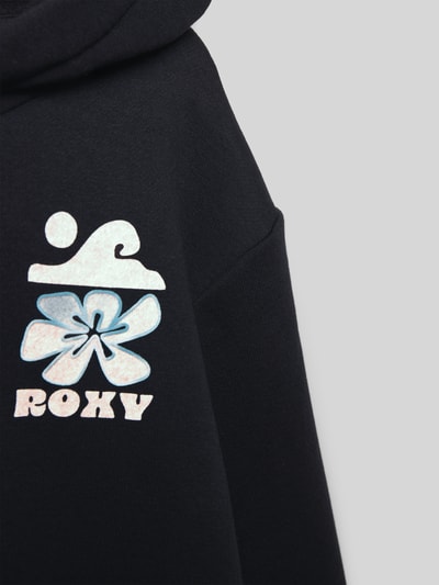 Roxy Regular fit hoodie met logoprint, model 'Brush' Zwart - 2