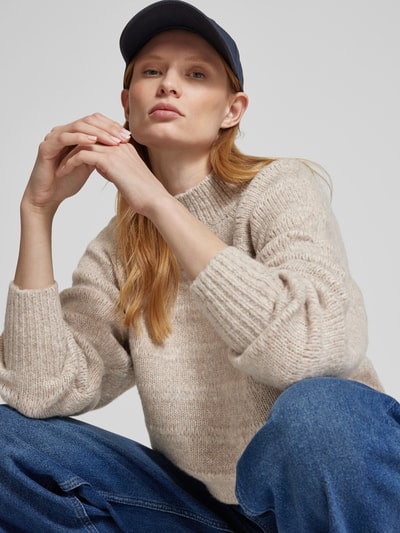 QS Strickpullover mit Turtleneck Beige 3