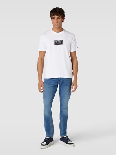 Tommy Hilfiger T-Shirt mit Label-Print Weiss 1