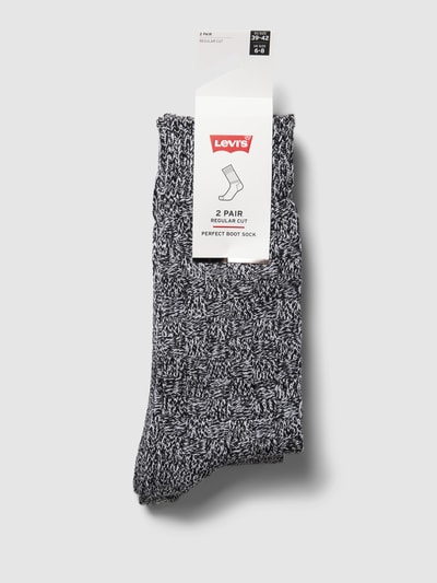 Levi's® Sokken met labeldetails in een set van 2 paar, model 'BASKET' Middengrijs gemêleerd - 3