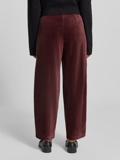 Raffaello Rossi Tapered Fit Cordhose aus Baumwoll-Mix Modell 'SALLY' Bordeaux 5