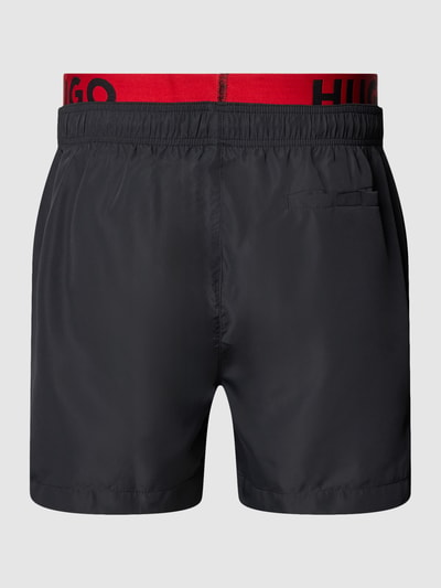 HUGO CLASSIFICATION Badehose im Double-Layer-Look Modell 'FLEX' Black 3