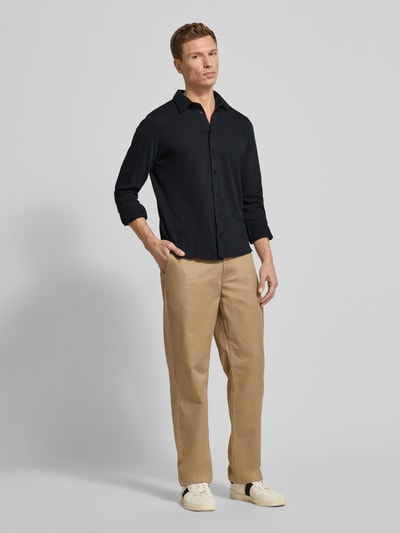 Casual Friday Regular Fit Freizeithemd mit Kentkragen Modell 'ARKAN' Black 1