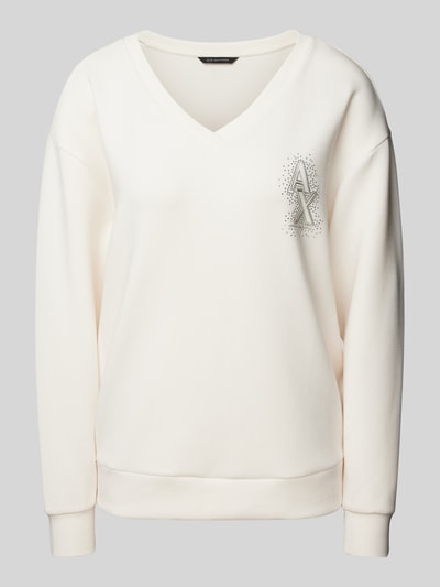 ARMANI EXCHANGE Oversized Sweatshirt mit Label-Detail Offwhite 2