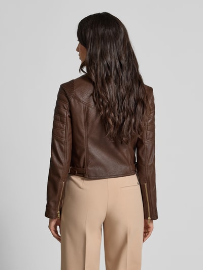 Guess Jack van kunstleer met ritsluiting opzij, model 'JEANNINE' Donkerbruin - 5