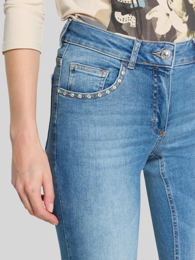 Betty Barclay Slim fit jeans met studs Jeansblauw - 3