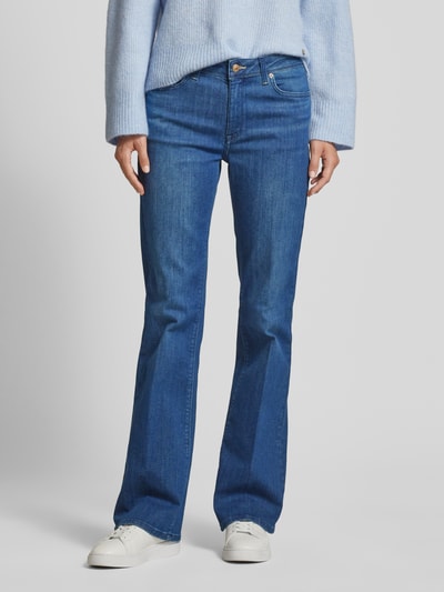 Raffaello Rossi Flared jeans met 5-pocketmodel, model 'VIC' Donkerblauw - 4