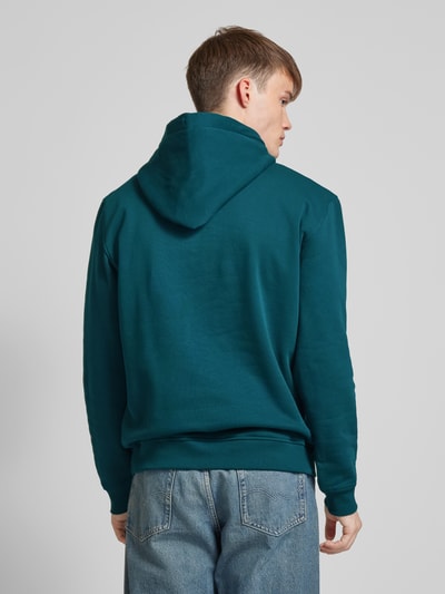 Tommy Jeans Hoodie met labelprint, model 'ESSENTIAL' Petrol - 5