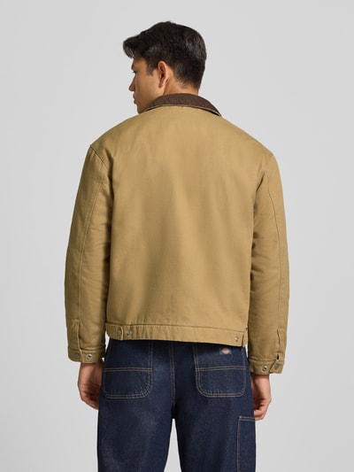 JACK & JONES Jacke mit Eingrifftaschen Modell 'CHAMBERI' Mittelbraun 5